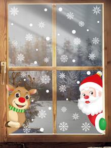 Santa Claus Tree Wall Decals New Year Peel And DIY Stickers Decoration For Home Office Nursery Decor,Stickers,Wall Decal, Vinyl Decal For Home Decorations,Spring Decoration Items Refresh Your Home,Rama Decoration Stickers Christmas Decorations Room Decor Christmas