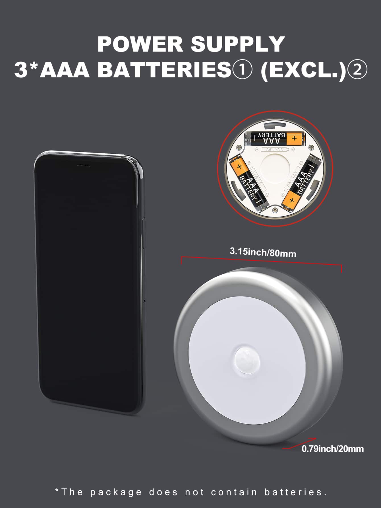 (1 gói) Đèn cảm biến chuyển động, đèn ngủ LED 6 bóng chạy bằng pin, đèn tường, đèn tủ quần áo, đèn cầu thang, đáp ứng đầy đủ nhu cầu chiếu sáng của bạn trong các ứng dụng khác nhau như phòng ngủ, phòng tắm, nhà bếp, hành lang, hành lang, cầu thang, tầng hầm, v.v. - Màu vàng - Xem 4