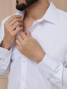 Men Shirts - 白色 - 查看 2