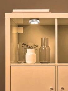 (1pack) Motion Sensor Light, 6 Led Battery-Powered LED Night Light, Wall Light, Closet Lights, Lights For Stairs, Fully Meet Your Lighting Needs In Different Applications Like Bedroom, Bathroom, Kitchen, Corridor, Hallway, Stairway, Basement, Etc. - Yellow - View 2
