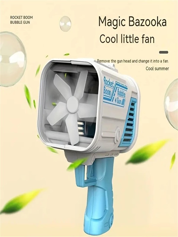 32 Hole Bubble Blower Toy Electric Bubble Gun, Bubble Rocket Launcher