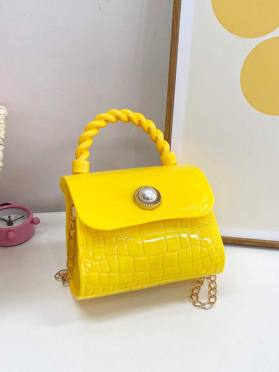 矽膠兒童手提包,寶寶時尚鏈帶斜挎包