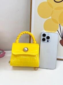 矽膠兒童手提包,寶寶時尚鏈帶斜挎包