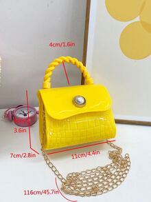 矽膠兒童手提包,寶寶時尚鏈帶斜挎包