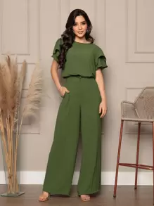 Conjunto feminino - Verde Militar - Visão 2