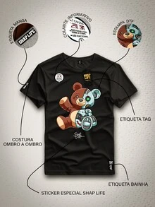 Camiseta Personalizada Urso Shap Life - 2656