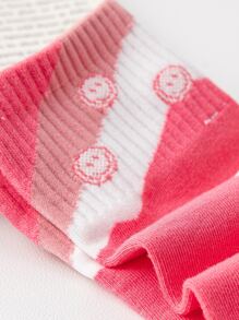 5對/套條紋圖案女性襪子 - 彩色 - 查看 3