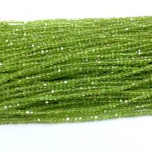 1串實心天然真正透明綠寶石切割立方體散珠,diy珠寶配件 - 綠色 - 查看 3