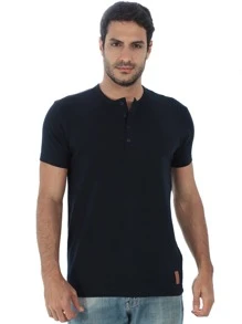 ANISTIA Men T-Shirts - Màu xanh hải quân - Xem 1