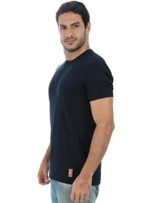 ANISTIA Men T-Shirts - Màu xanh hải quân - Xem 2