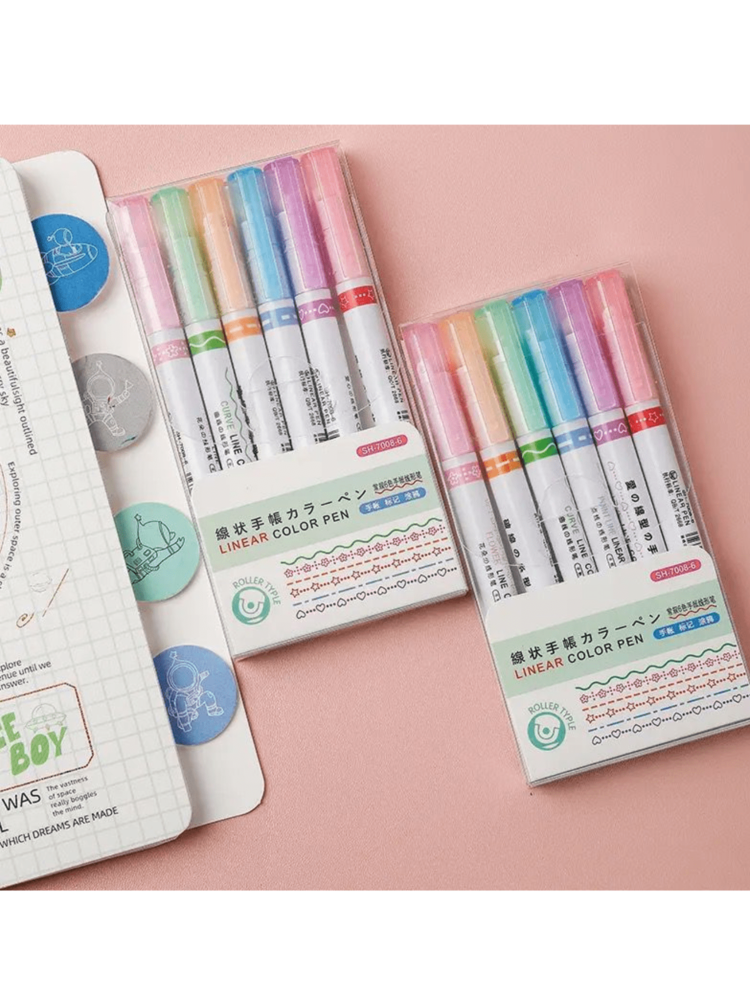 Stellar Stamp Pens 2 Packs Of 6 Pieces - Multicolor - View 1