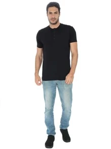 ANISTIA Men T-Shirts - 黑色 - 查看 4