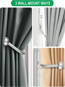 10pcs Curtain Holdback Set - White - View 6