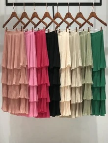 Women Skirts - 淺粉色 - 查看 4