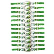 BONITTER 12入組聖猶達/聖母手鍊，手工綠色紅色結繩手鍊，適用作禮物和禱告手鍊，男女均可佩戴 - 1 - 查看 1