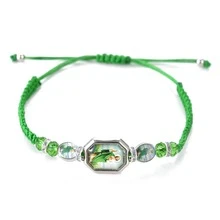 BONITTER 12入組聖猶達/聖母手鍊，手工綠色紅色結繩手鍊，適用作禮物和禱告手鍊，男女均可佩戴 - 1 - 查看 4