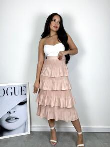 Women Skirts - Màu Hồng baby - Xem 1