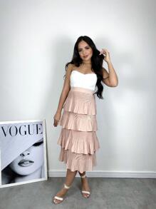 Women Skirts - Màu Hồng baby - Xem 2