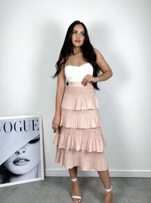 Women Skirts - Màu Hồng baby - Xem 3