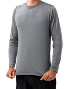 Kit 2 Camiseta Uv 50+ Manga Curta e Manga Longa Modelo Premium Segunda Pele Academia
