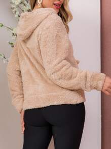 Women Jackets - 米色 - 查看 3