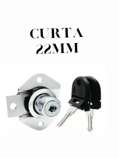Fechadura Para Gaveta, Armário, Batente e moveis em geral 22MM