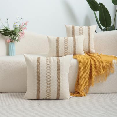 1個波西米亞風格流蘇裝飾靠墊套