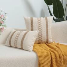 1個波西米亞風格流蘇裝飾靠墊套