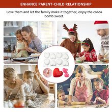 1入心形模具,巧克力模具 - 3d心形矽膠慕斯蛋糕烘焙模具,適用於情人節熱巧克力甜點糖果乳酪蛋糕(8孔) - 8-Cavity Heart Shape Cake Baking Molds - 查看 5