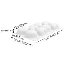 1入心形模具,巧克力模具 - 3d心形矽膠慕斯蛋糕烘焙模具,適用於情人節熱巧克力甜點糖果乳酪蛋糕(8孔) - 8-Cavity Heart Shape Cake Baking Molds - 查看 11