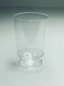 KIT 100 Mini Taça Para Docinhos 50 ML + 100 Mini Colher Acrílica - Porta Doces Festa Doces de Festa Copinho de Doces Copo Ceia Taçinha - Transparente - Visão 11