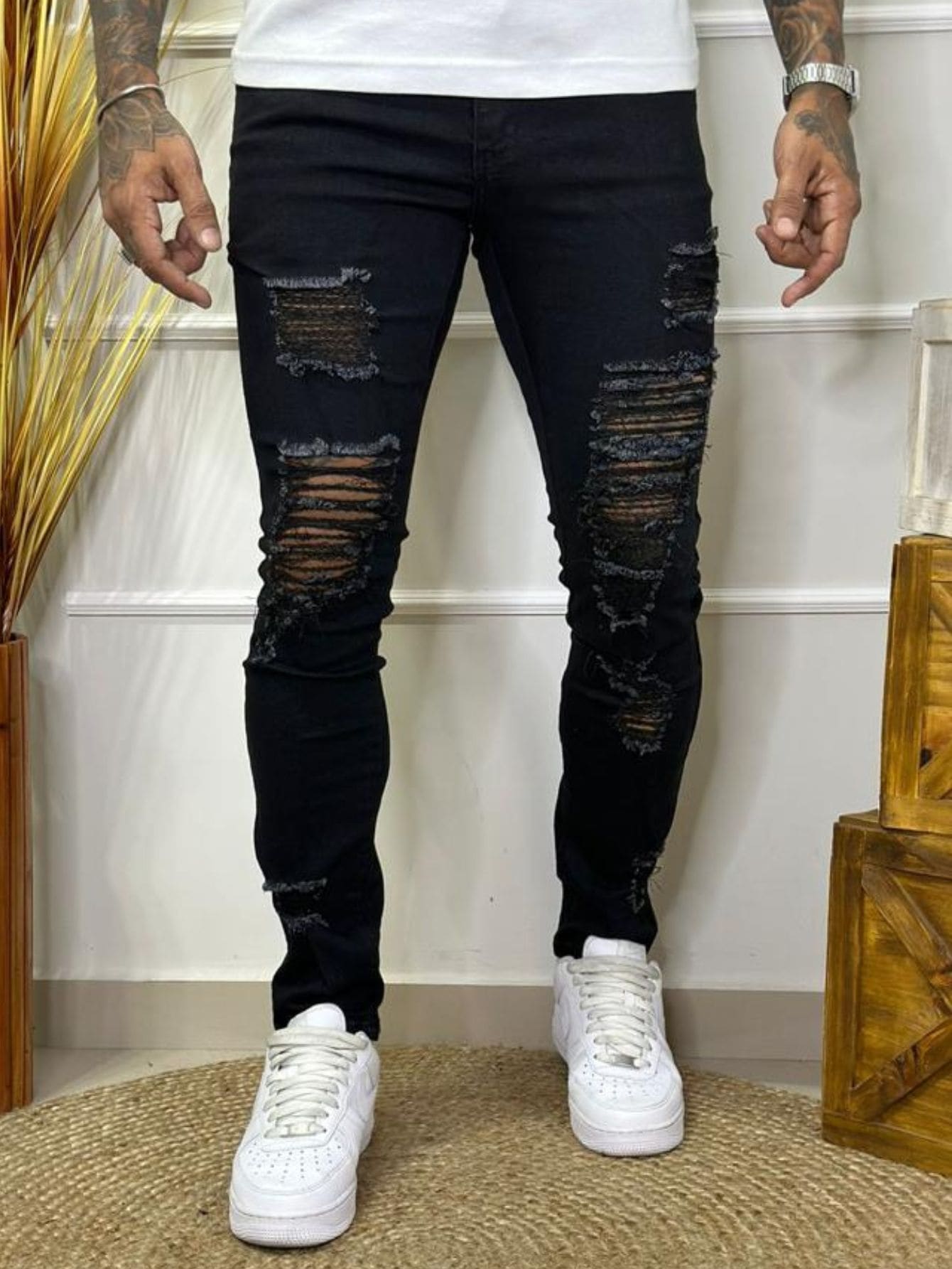 Men Pants - màu đen - Xem 1