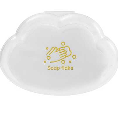 1box 50pcs Portable Disposable Hand-washing Soap Film, Cloud Patterned Soap Case, Soap Sheet, Packaged Soap Sheet