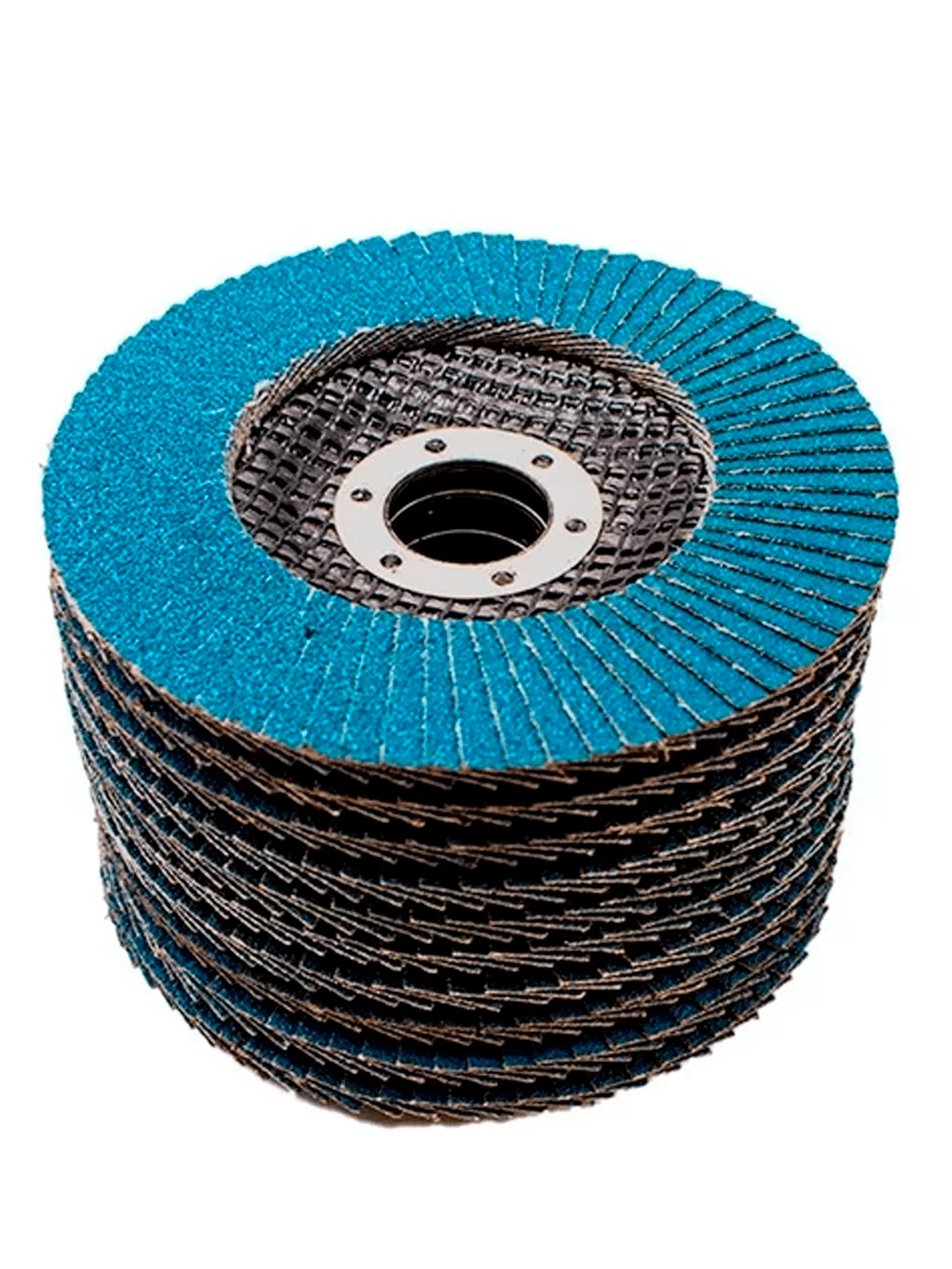 10 Piezas Disco Lija Laminado Pulido Grano 80 Tipo 29 4 1/2 X 7/8 Util Vmingo Mexico - Azul - Ver 1