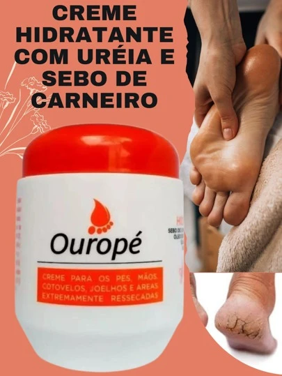 Creme Hidratante para Pele Extremamente Ressecadas Sebo de Carneiro OUROPÉ 240g