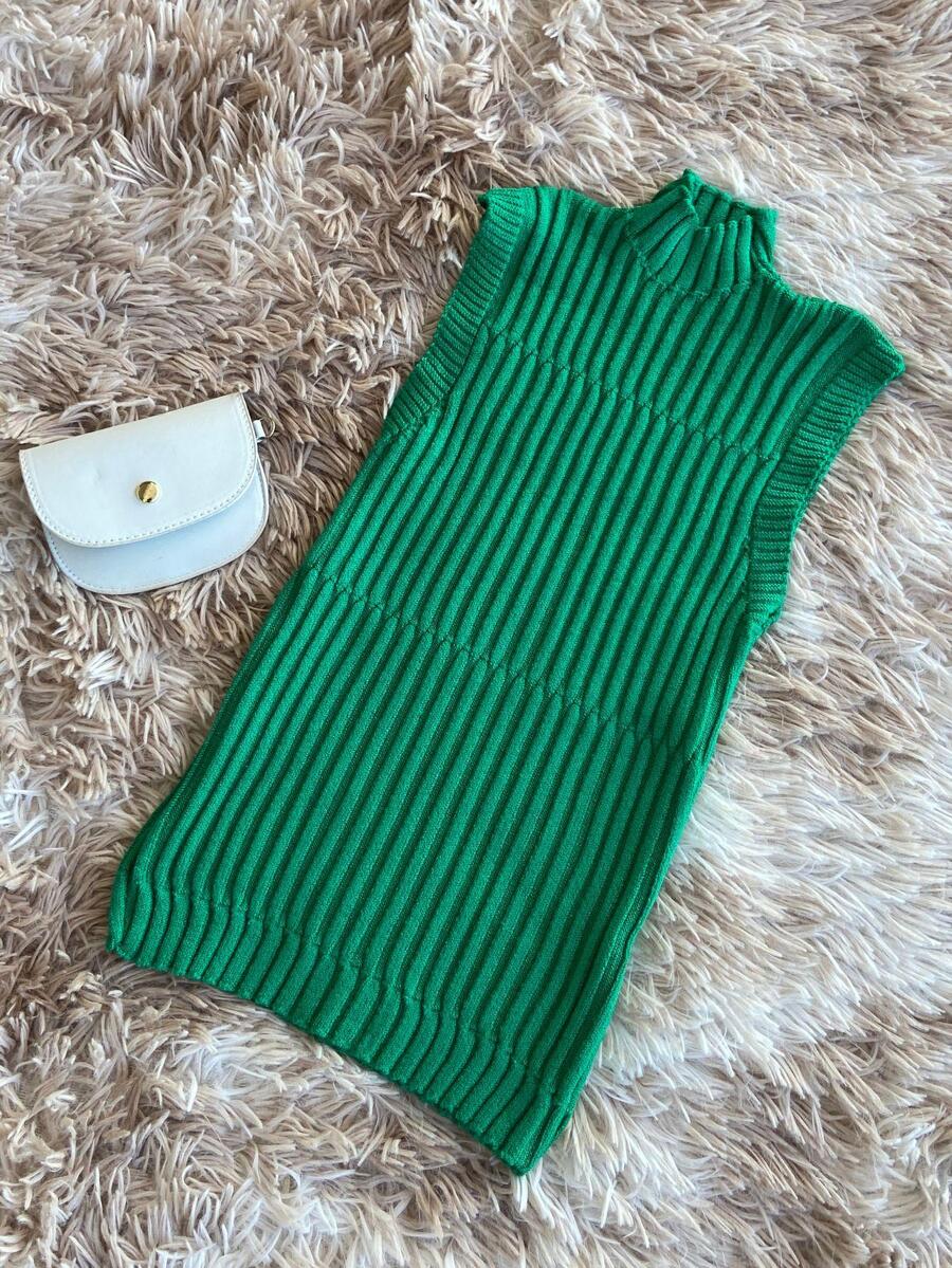 Women Knit Tops - 綠色 - 查看 1