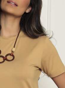 DELLAMARCA Women T-Shirts - Camel - View 5