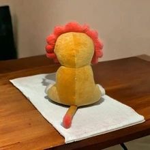 Peluche De Leon Tierno Gordito Almohada Suave Para Abrazar Para Niños Y Niñas - Amarillo Mostaza - Ver 4