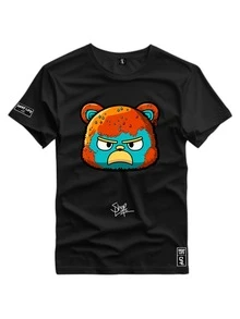 Men T-Shirts - 黑色 - 查看 1