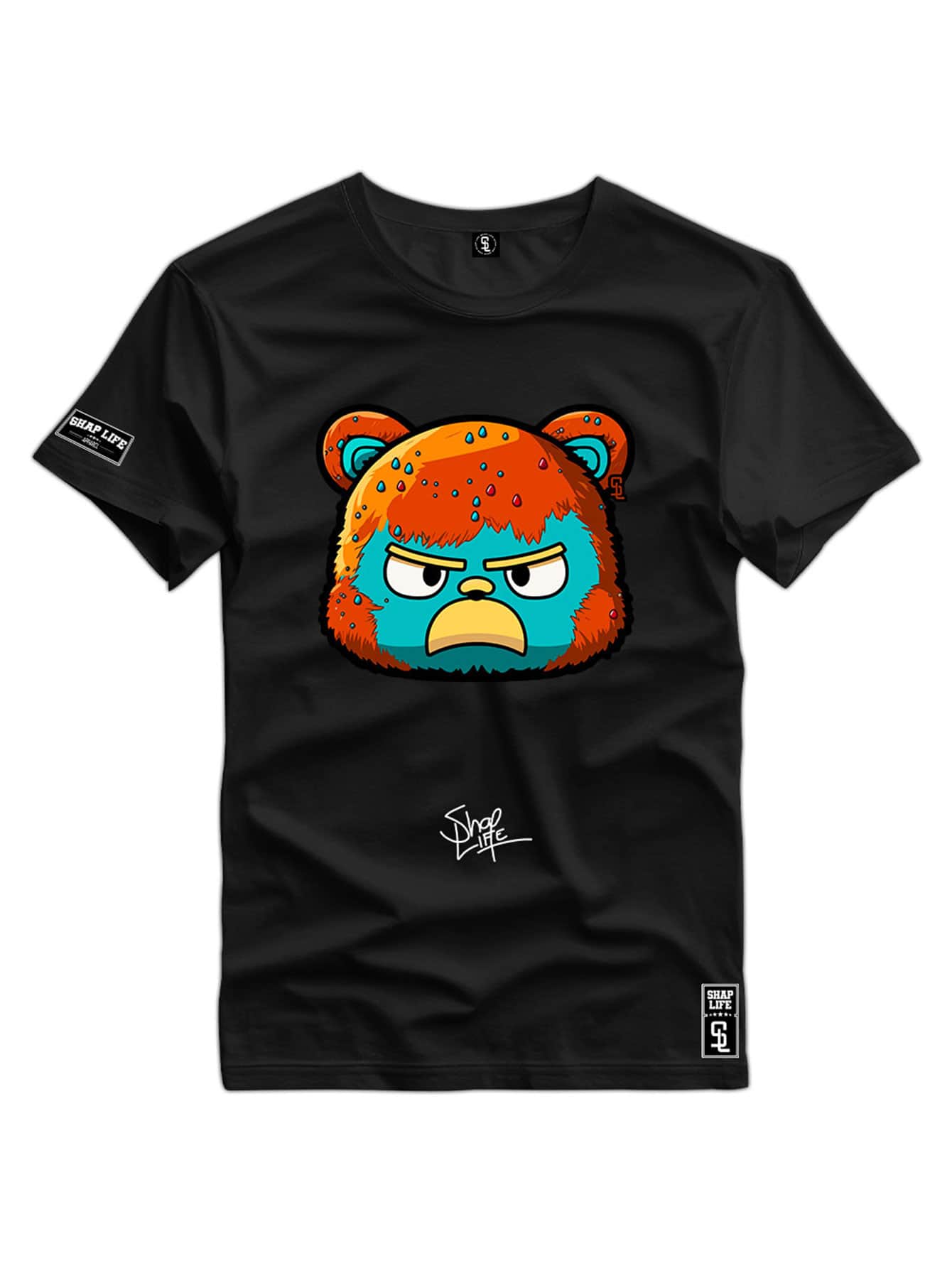 Men T-Shirts - 黑色 - 查看 1