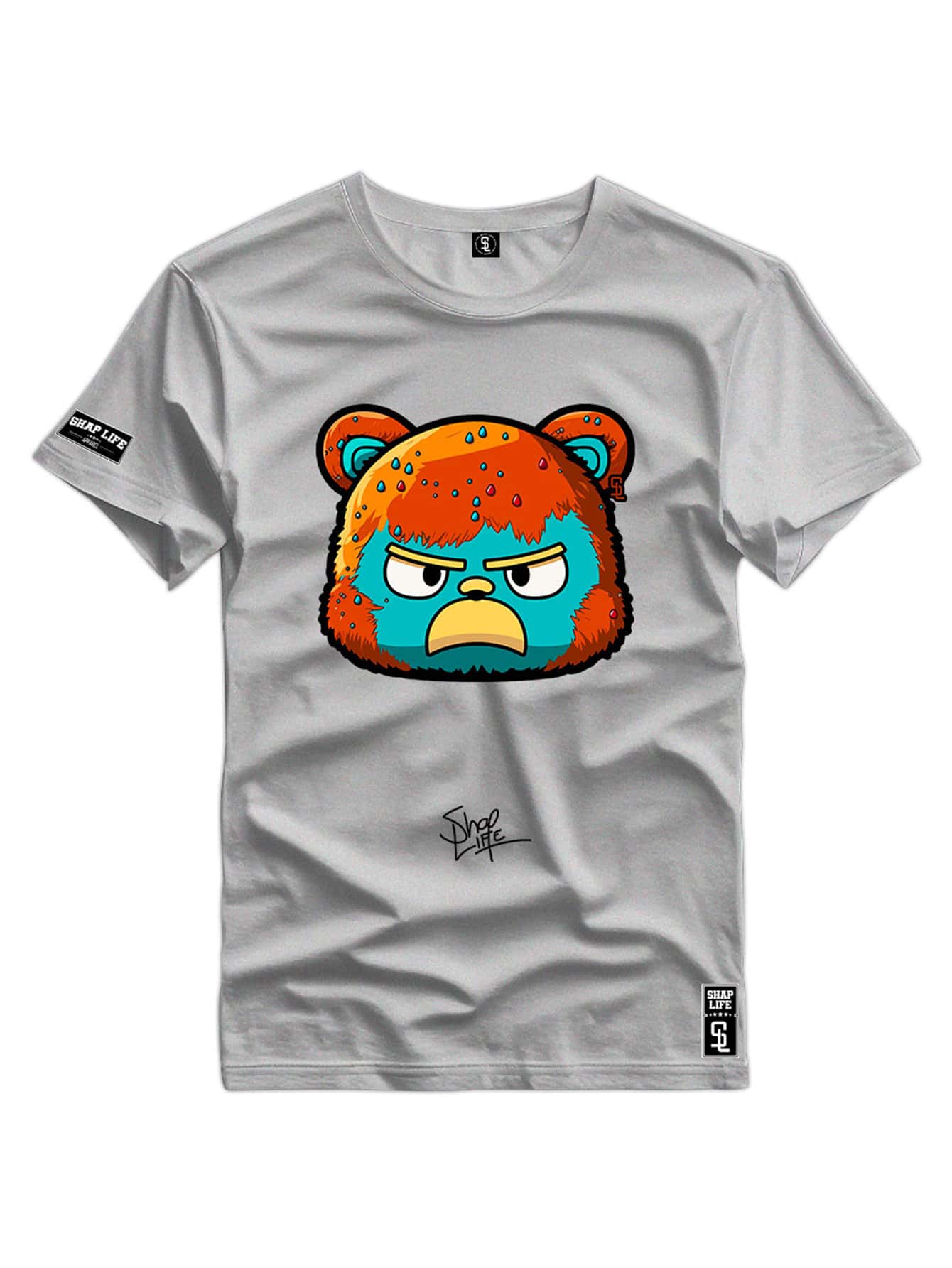 Men T-Shirts - 淺灰色 - 查看 1