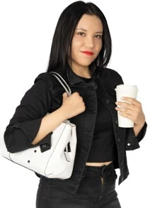 Chamarra de Mezclilla para mujer - Negro - Ver 1