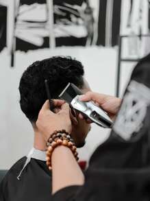 Rechargeable Electric Shaver Razor With Interchangeable Head 3 In 1 Chin Shaving Machine - Silver - View 4