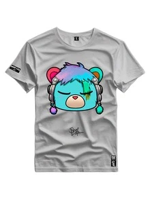Men T-Shirts - 淺灰色 - 查看 1