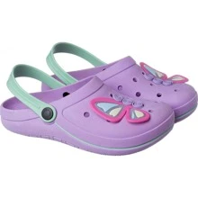 Babuche Feminina Infantil Menina + Aplique Borboleta Camin Calçados