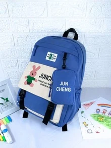 Women Fashion Backpacks - 藍色 - 查看 5