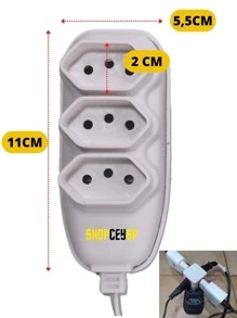Electrical Sockets - EXT 3 MT BRANCA METROS NR-152 - View 4