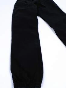 Tween Boys Pants - 黑色 - 查看 3
