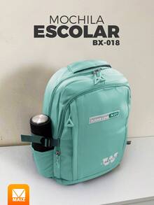 Mochila Escolar - Azul - Ver 1
