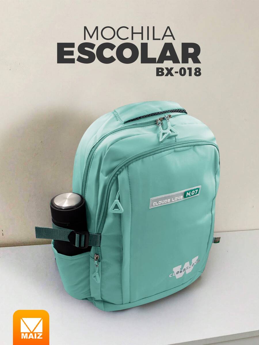 Mochila Escolar - Azul - Ver 1